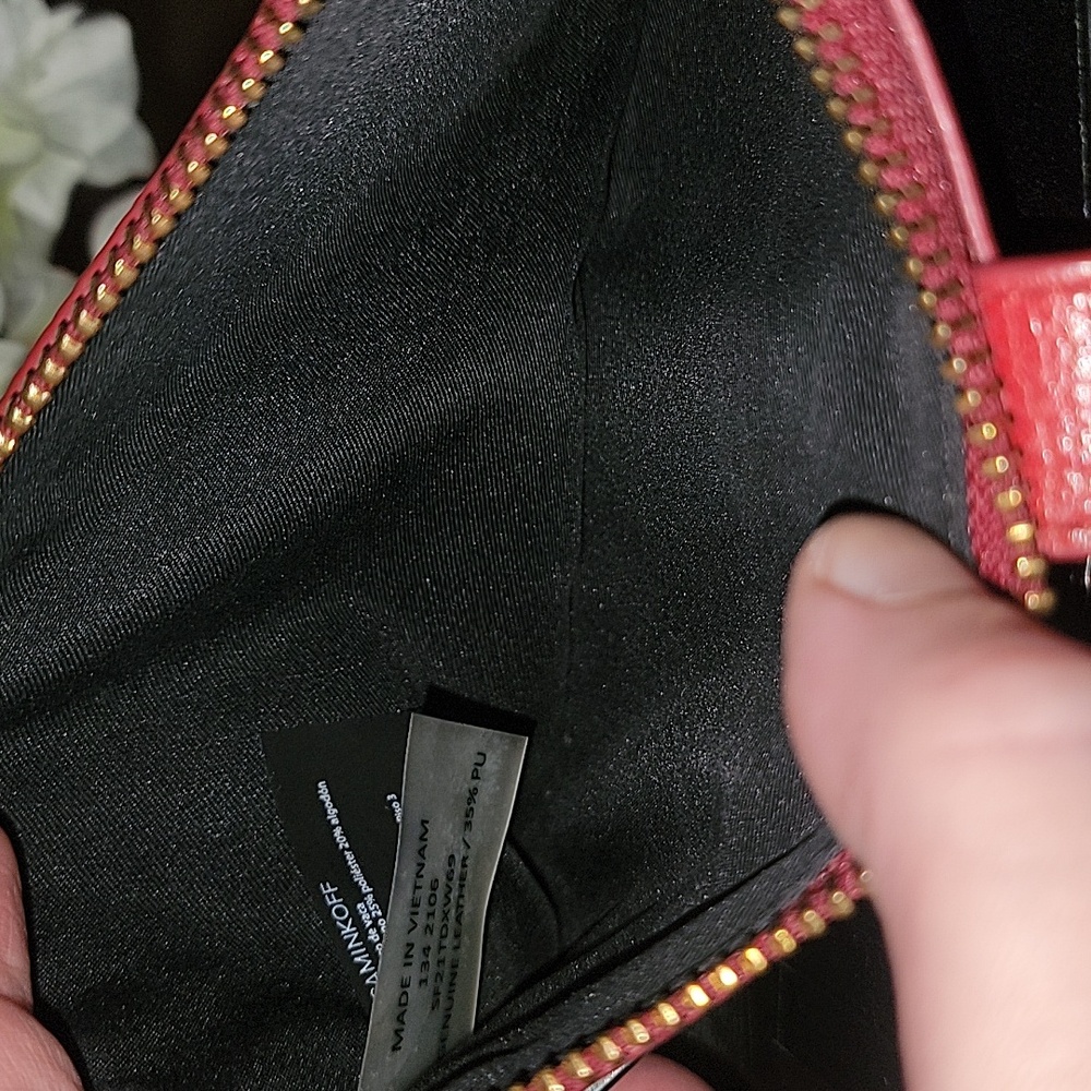 Rebecca Minkoff Red Leather Wallet Crossbody Bag - Picture 7 of 13